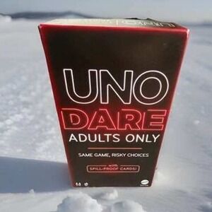 UNO Dare Adults Only Card Game Risky Choices Spill Proof Cards